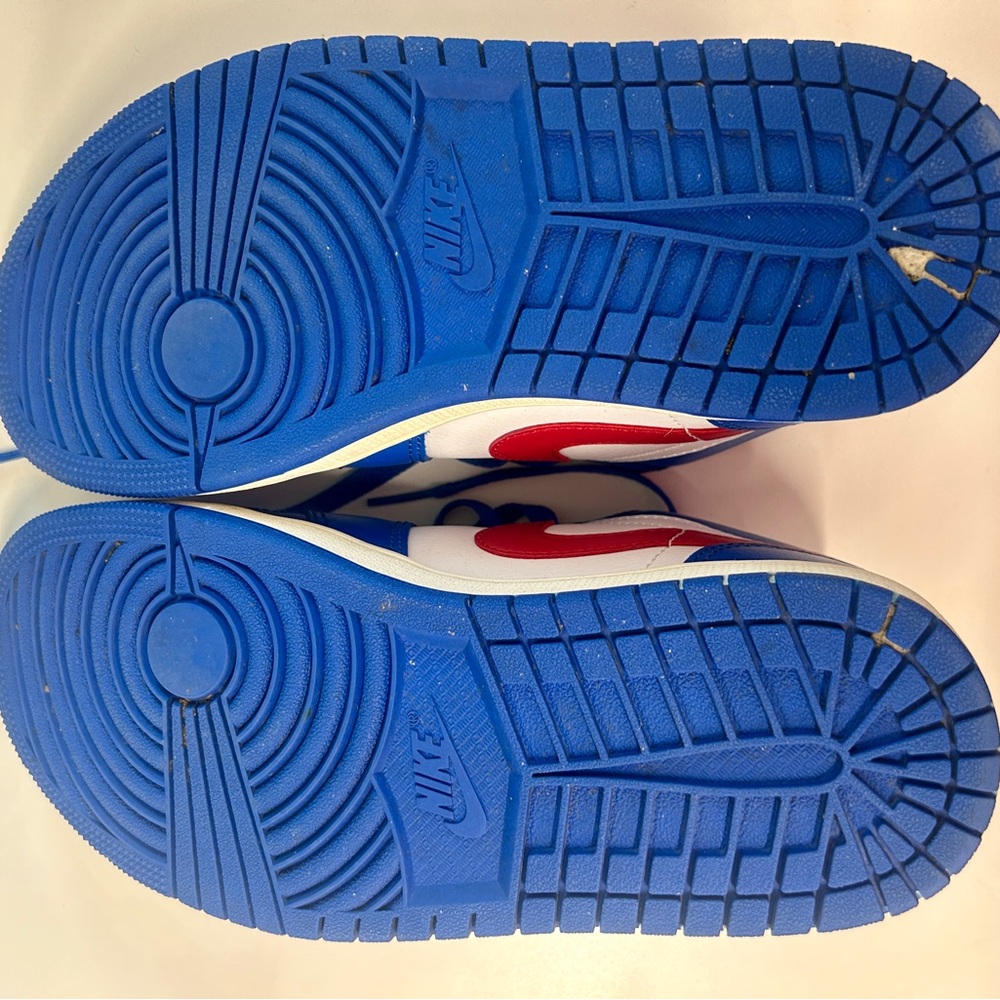 Nike Women's Air Jordan 1 Low in the "Sport Blue Gym Red" (Size 7) - Picture 7 of 7